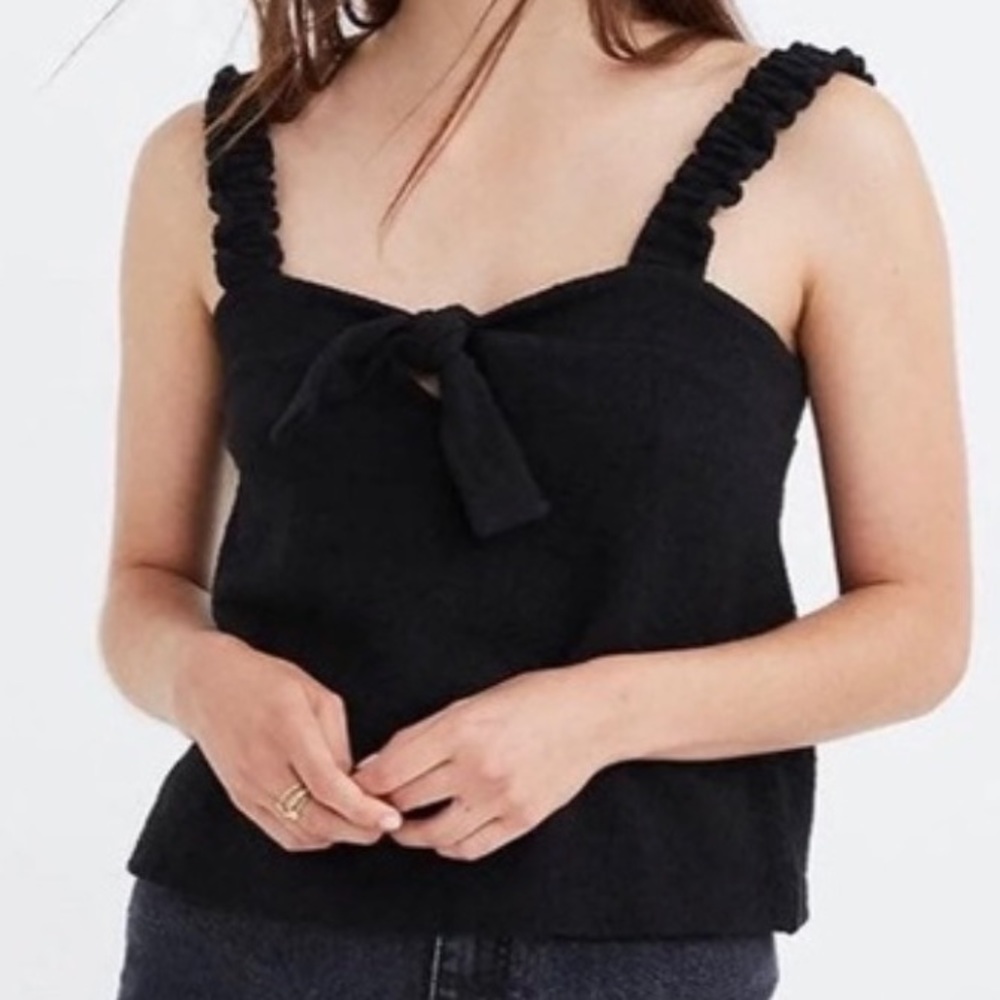 Madewell Shirt texture tank NWT